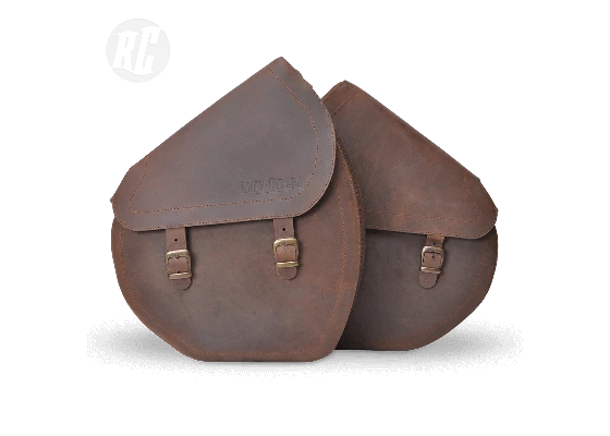 Ruff Cycles Sivulaukku Ruskea Aitoa Nahkaa Vasen