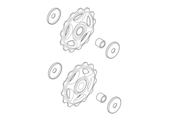 Shimano Ohjainrulla Pari 13T 7/8v Alivio/Acera/Altus